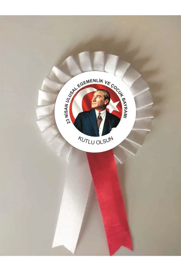 yıldızkurdelaankara 23 Nisan Ulusal Egemenlik Saten Kokart.., 10 Adet ürün görseli