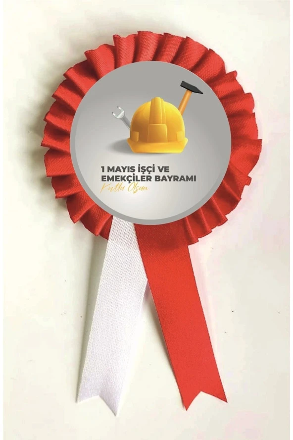 yıldızkurdelaankara 1 Mayıs Işci Bayramı Saten Kokart 10 Adet ürün görseli