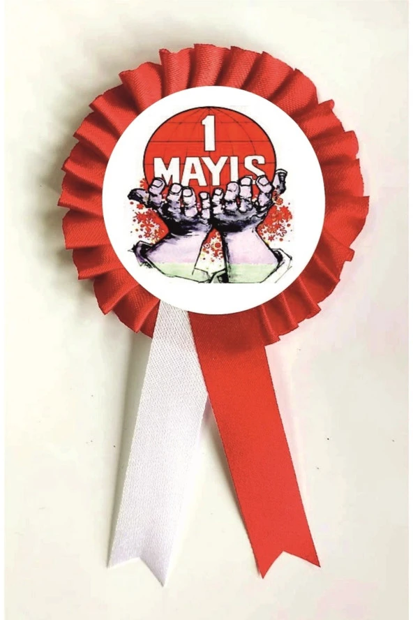 yıldızkurdelaankara 1 Mayıs Işci Bayramı Saten Kokart