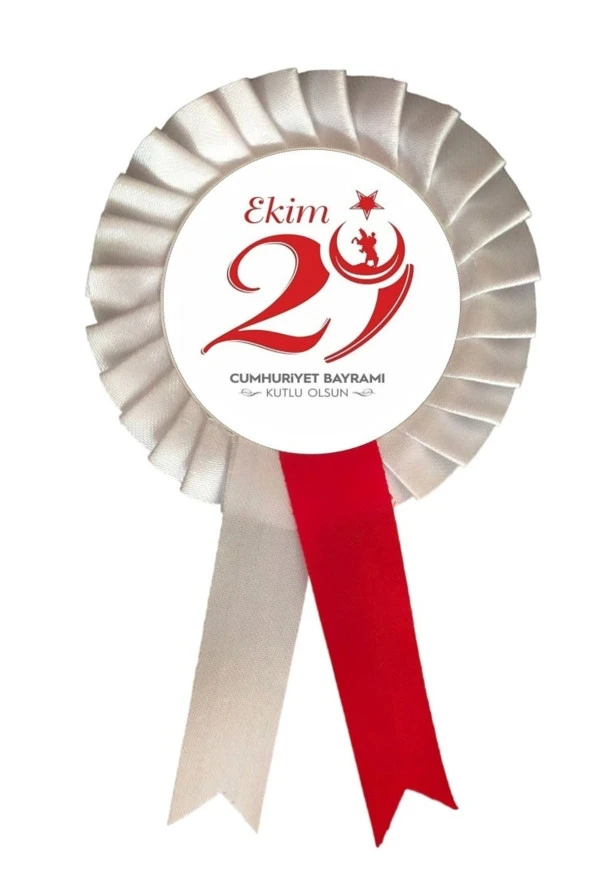 yıldızkurdelaankara 29 Ekim Cumhuriyet Bayramı Saten Kokart 10 Adet
