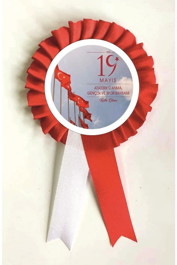 yıldızkurdelaankara 19 Mayıs Atatürk'ü Anma Gençlik Ve Spor Bayramı Saten Kokart 10 Adet