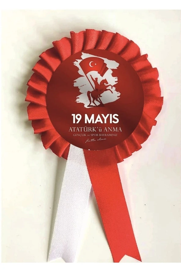 yıldızkurdelaankara 19 Mayıs Atatürk'ü Anma Gençlik Ve Spor Bayramı Saten Kokart 10 Adet