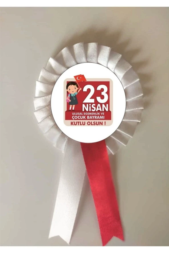 yıldızkurdelaankara 23 Nisan Ulusal Eğemenlik Ve Çocuk Bayramı Saten Kokart 10 Adet