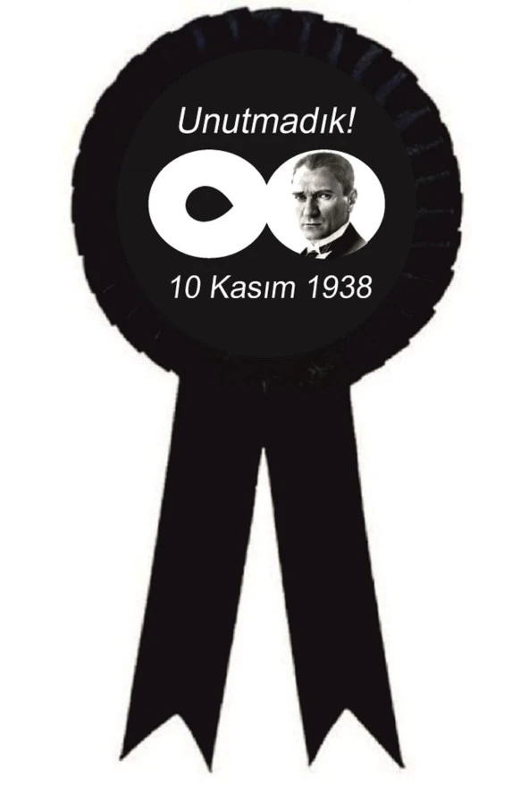 yıldızkurdelaankara 10 Kasım Saygı Ile Anıyoruz Atatürk Saten Kokart 50 Adet