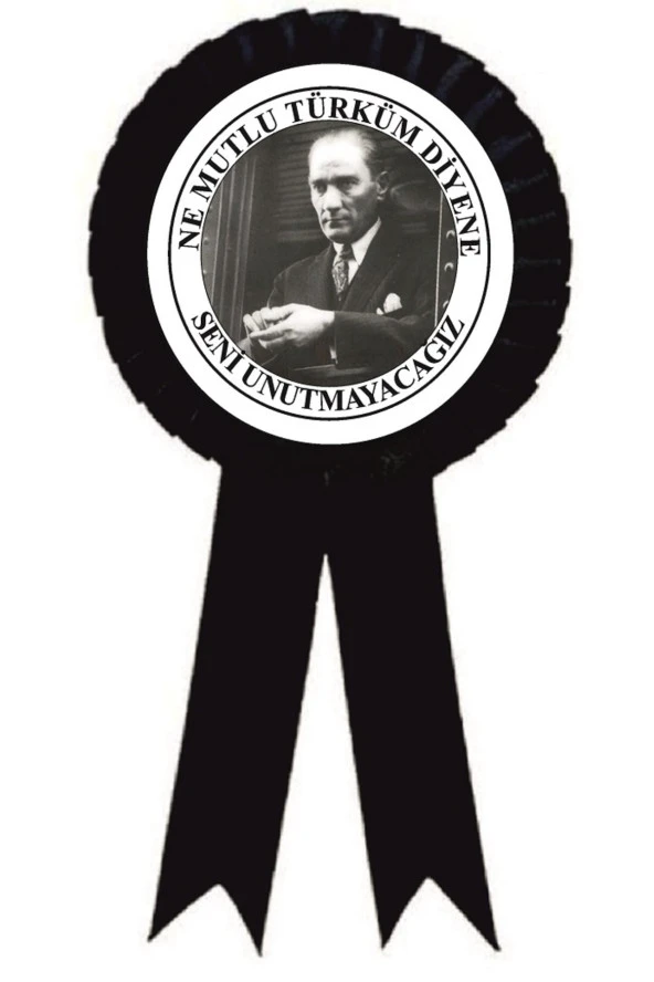 yıldızkurdelaankara 10 Kasım Saygı Ile Anıyoruz Atatürk Saten Kokart 50 Adet