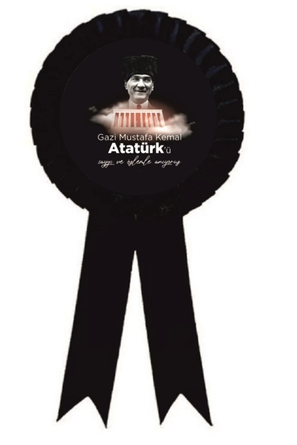 yıldızkurdelaankara 10 Kasım Saygı Ile Anıyoruz Atatürk Saten Kokart 50 Adet