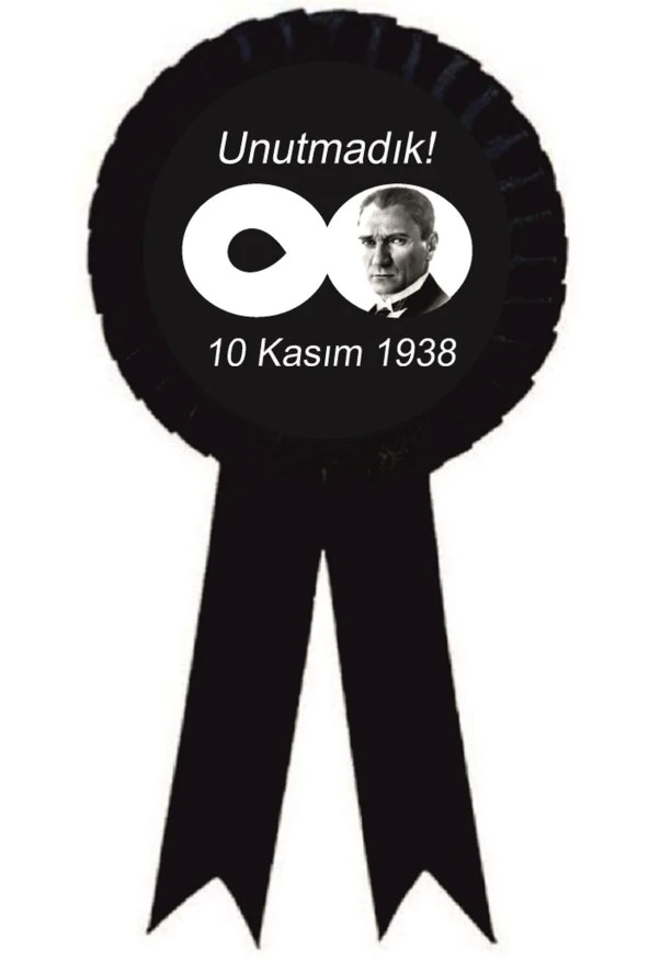 yıldızkurdelaankara 10 Kasım Saygı Ile Anıyoruz Atatürk Saten Kokart 25 Adet