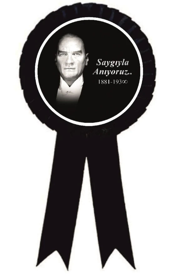 yıldızkurdelaankara 10 Kasım Saygı Ile Anıyoruz Atatürk Saten Kokart 25 Adet