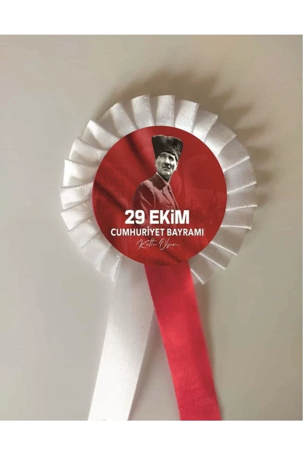 yıldızkurdelaankara 29 Ekim Cumhuriyet Bayramı Saten Kokart 10 Adet