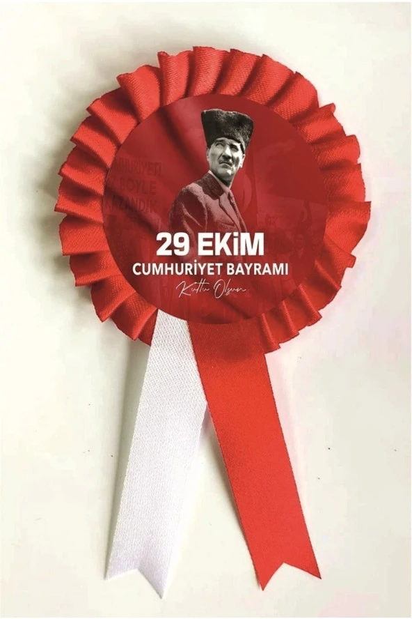 yıldızkurdelaankara 29 Ekim Cumhuriyet Bayramı Saten Kokart 10 Adet ürün görseli