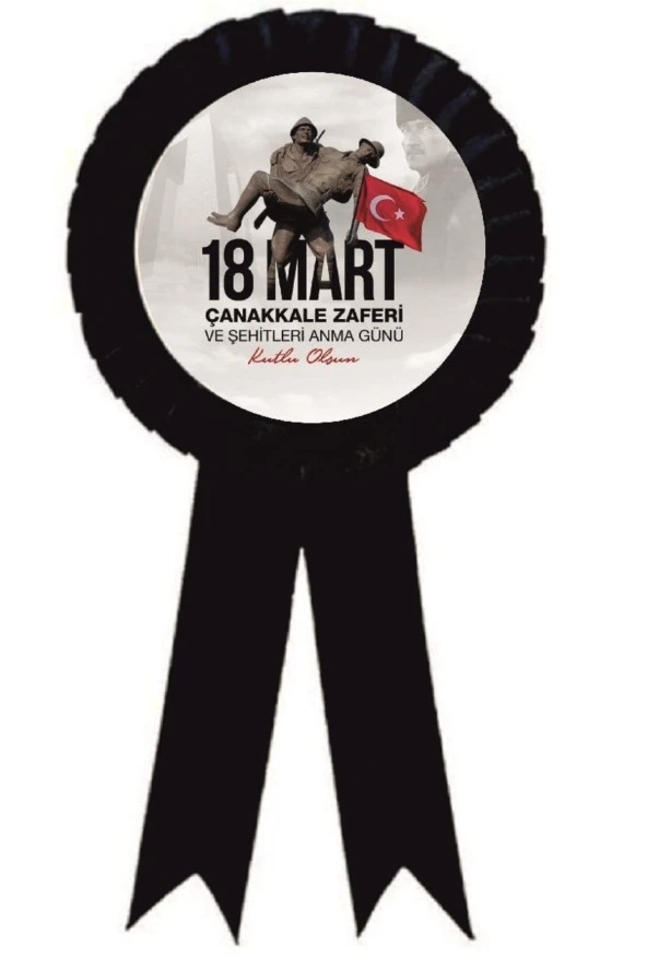 yıldızkurdelaankara 18 Mart Çanakkale Zaferi Saten Kokart 10 Adet