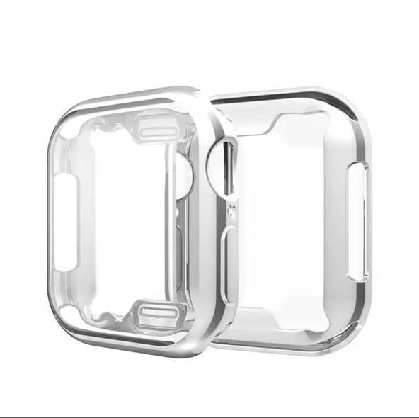 Apple Watch 7 8 45MM Uyumlu Kasa ve Ekran Koruyucu 360 Koruma Yumuşak Silikon - 11