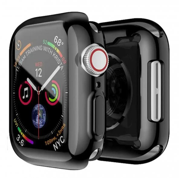 Apple Watch 7 8 45MM Uyumlu Kasa ve Ekran Koruyucu 360 Koruma Yumuşak Silikon