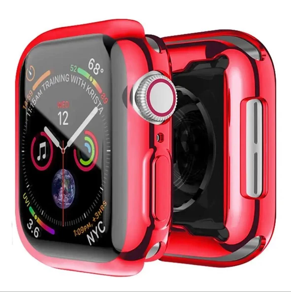 Apple Watch 7 8 45MM Uyumlu Kasa ve Ekran Koruyucu 360 Koruma Yumuşak Silikon - 5