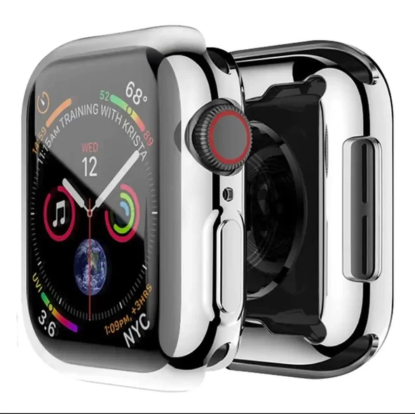 Apple Watch 7 8 45MM Uyumlu Kasa ve Ekran Koruyucu 360 Koruma Yumuşak Silikon - 10