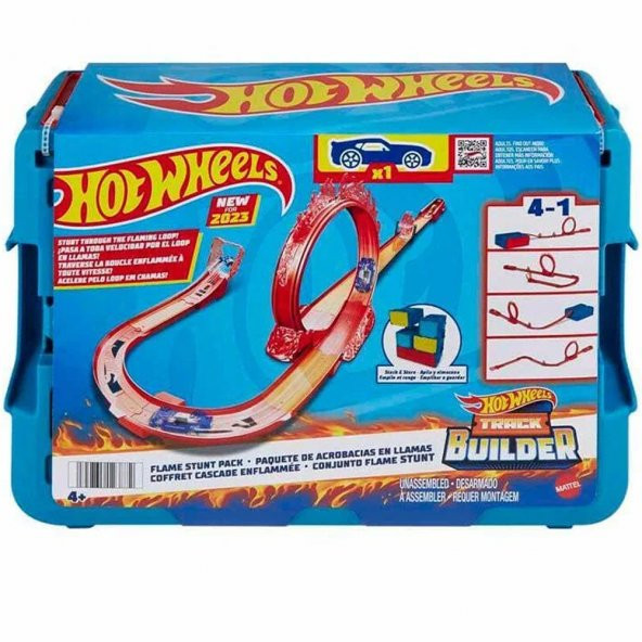 Hot Wheels Track Builder Alev Temalı Akrobasi Seti HMC04