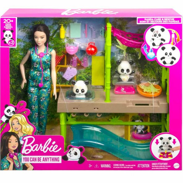 Barbie Panda Bakımı Oyun Seti HKT77 - 1