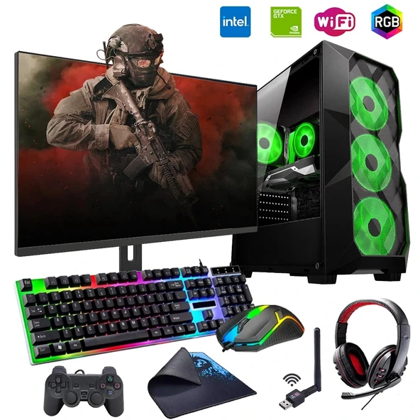 ROGAME RKT660345 INTEL i3 13100F 16GB 1TB M2 4GB GTX1650 24" Mon. (Gaming SET) ürün görseli
