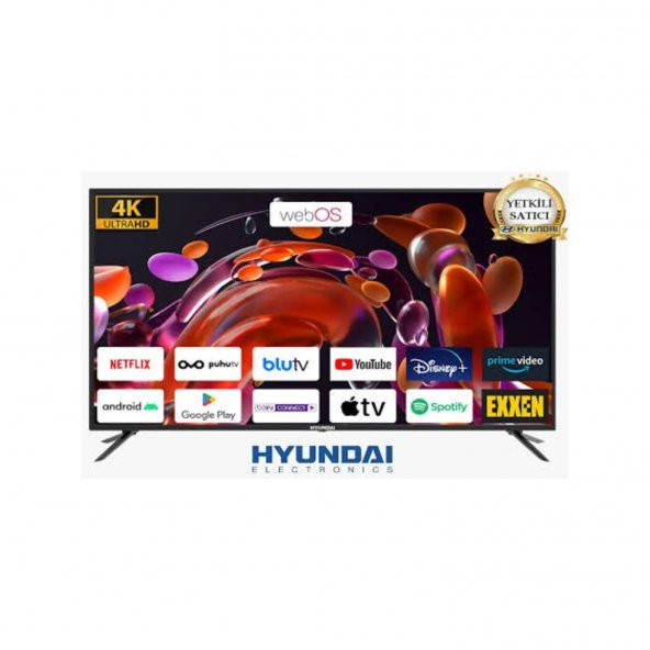 Hyundai 65HYN2205 65'' 165 Ekran Uydu Alıcılı  4K Ultra Hd Webos Android Smart LED Tv