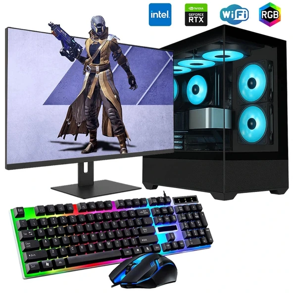ROGAME RKT660344 INTEL i3 13100F 16GB 1TB M2 12GB RTX3060 27" Mon. Oyun Bilgisayarı ürün görseli