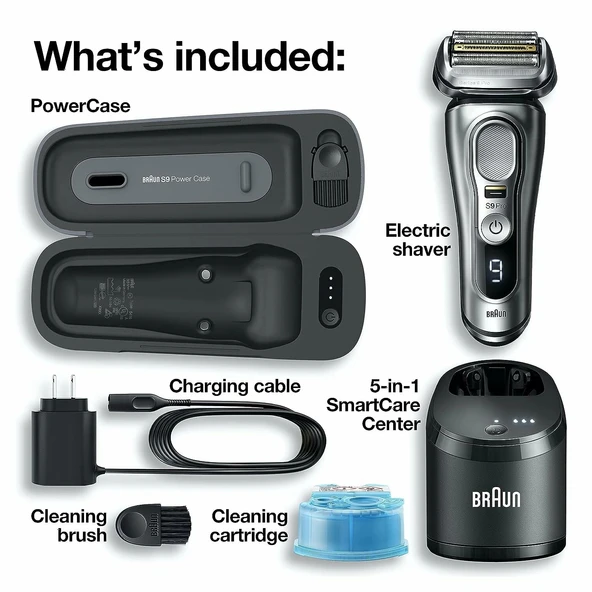 Braun Series 9 Pro 9477cc Suya Dayanıklı Folyo Tıraş Makinesi - 2