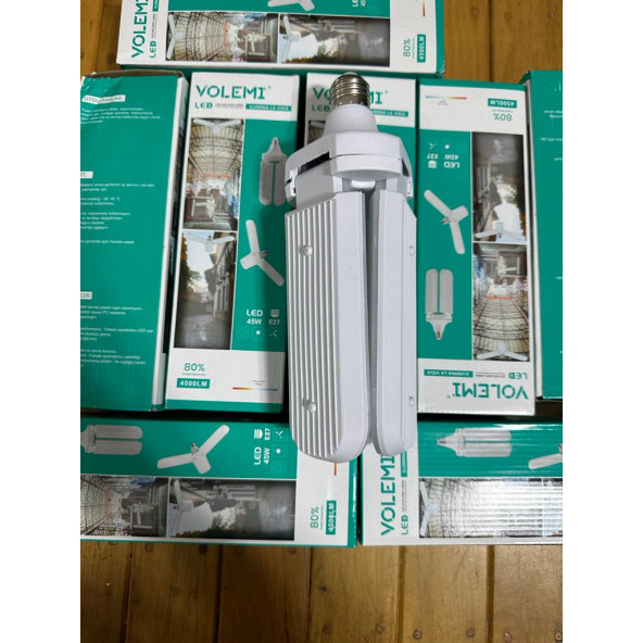 led katlanır tasaruflu 3 kanat ampul lamba - 3