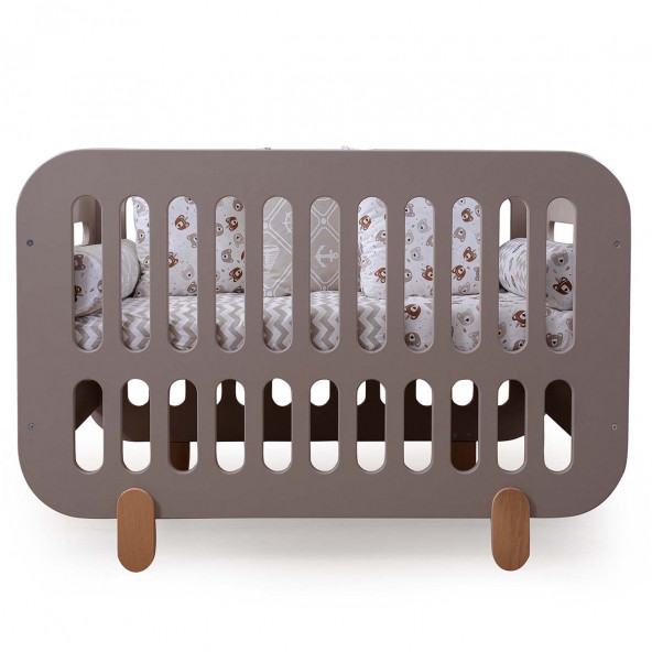 Setay Beşik, Parden MDF Beşik - Kahve - 3