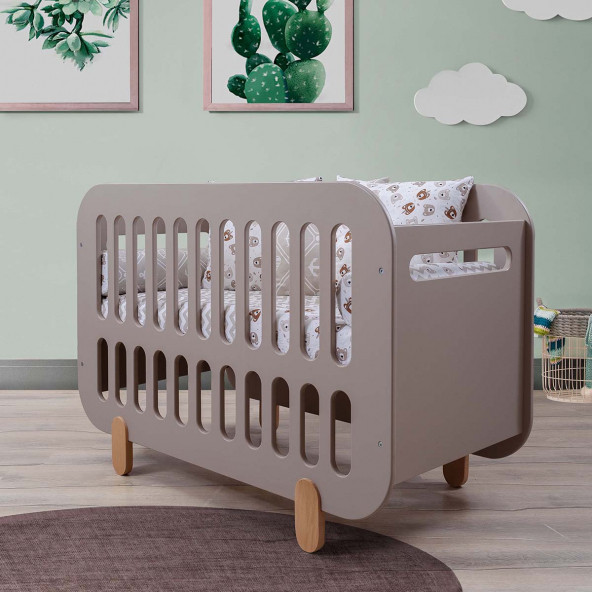 Setay Beşik, Parden MDF Beşik - Kahve - 4