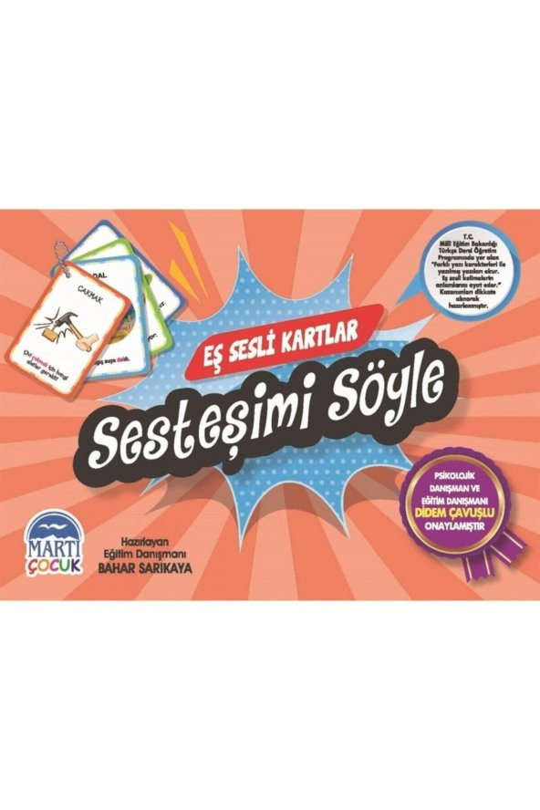 Eş Sesli Kartlar - Sesteşimi Söyle - Bahar Sarıkaya 9786254482250 - 1