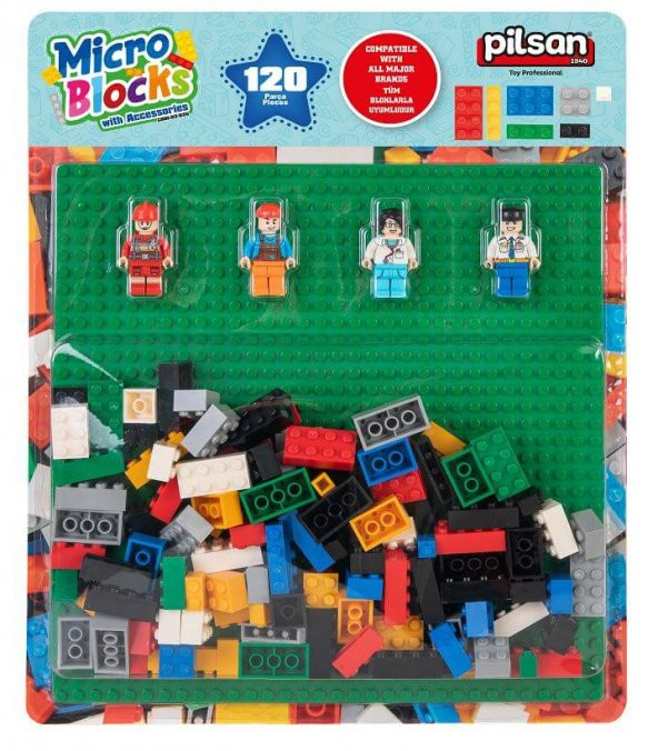 Aksesuarlı Mikro Bloklar 120 parça