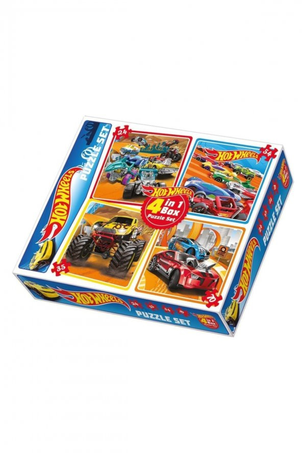 Hot Wheels 4 In 1 Puzzle