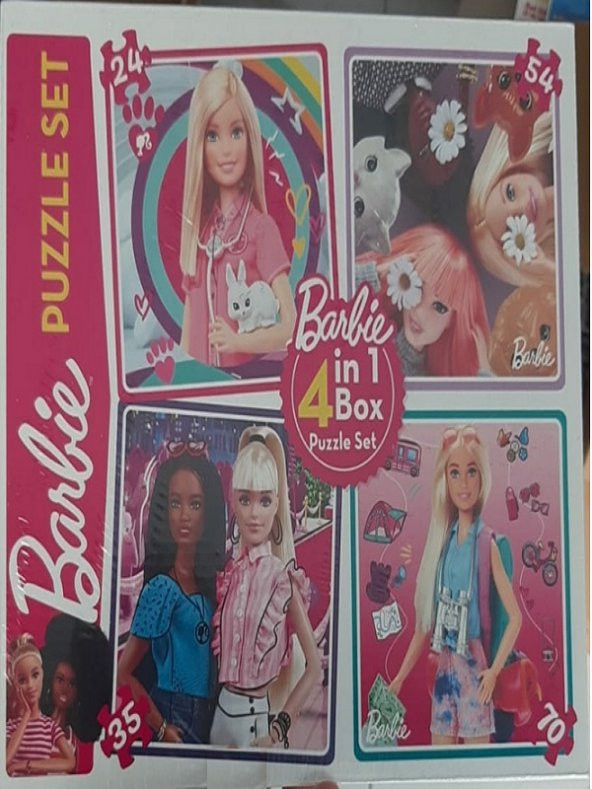 Barbie 4 in 1 puzzle