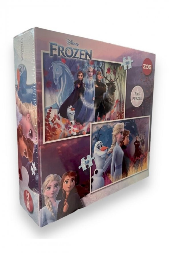 Magıc In The Forest / Dısney Frozen 2 - 2 In 1 Çocuk Puzzle Yapboz 2 Parça