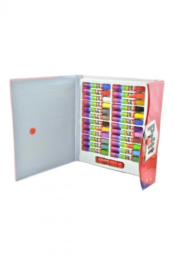 24 Lü Pastel Boya Çantalı Pastel 24 Renk Tutacak+kalemtraş - 2