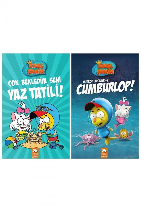 Kral Şakir 11 Çok Bekledim Seni Yaz Tatili + Kral Şakir Mikrop Avcıları 2 Cumburlop 2 Kitap