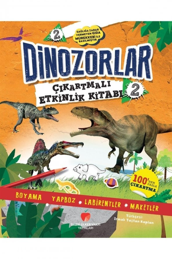 Dinozorlar Çıkartmalı Etkinlik Kitabı 2 - Penny Worms 9786057496454