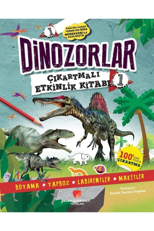 Dinozorlar Çıkartmalı Etkinlik Kitabı 1 - Penny Worms 9786057496447