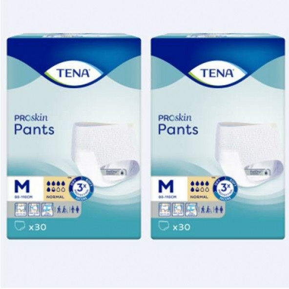 Tena Proskin Pants Normal 5.5 Damla Orta Boy (M) Emici Külot 30'lu 2 Paket