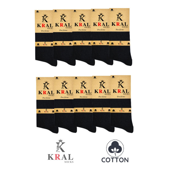 10 Adet Yazlık Penye Erkek Orta Uzun Çorap Parfümlü - 7