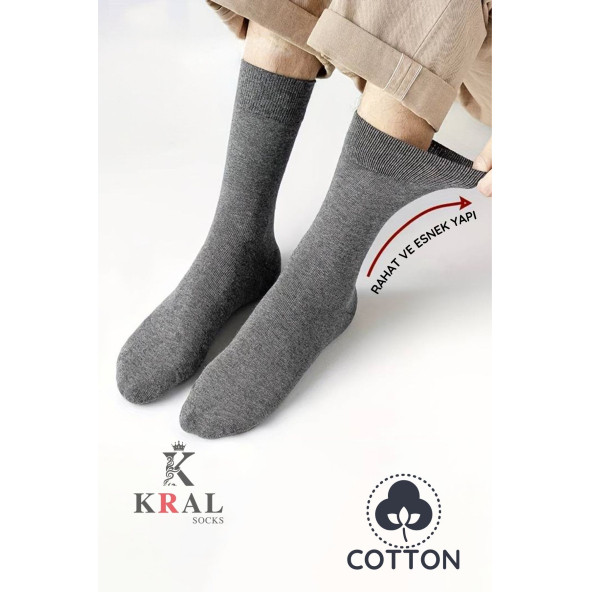 KRAL SOCKS 10 Adet Yazlık Penye Erkek Orta Uzun Çorap Parfümlü - 4