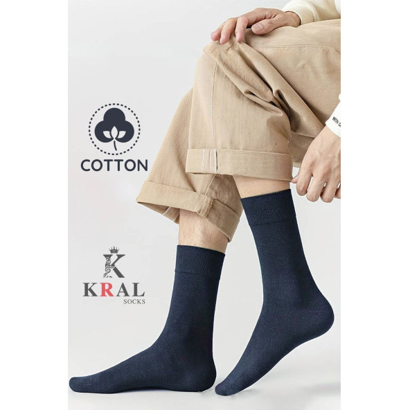 KRAL SOCKS 10 Adet Yazlık Penye Erkek Orta Uzun Çorap Parfümlü - 5
