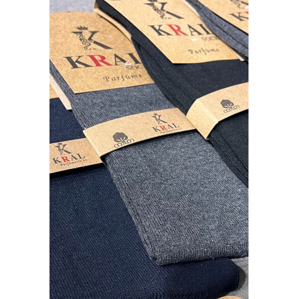 KRAL SOCKS 10 Adet Yazlık Penye Erkek Orta Uzun Çorap Parfümlü - 6