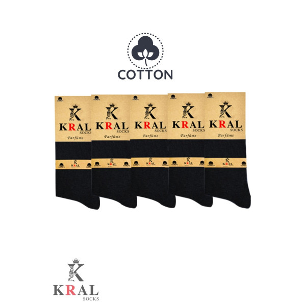 KRAL SOCKS 5 Adet Yazlık Penye Erkek Orta Uzun Çorap Parfümlü - 5