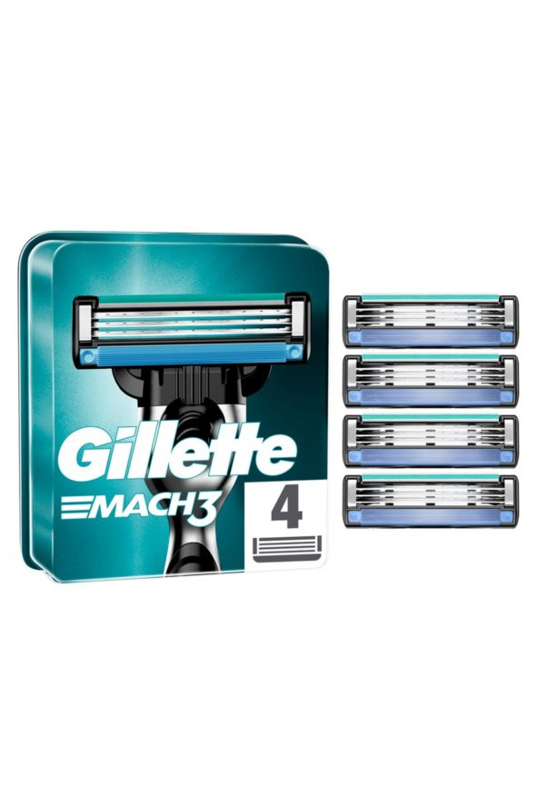 Gillette   Mach3 Yedek Tıraş Bıçağı 4lü