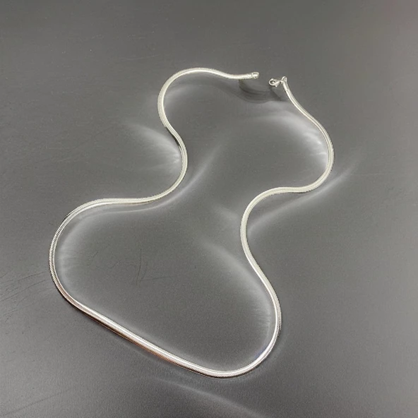 Göz Alıcı Şıklık: Gümüş Renk Şık İtalyan Çelik Kadın Zincir Kolye - İhtişamlı ve Modern Bir Tercih! ürün görseli 1