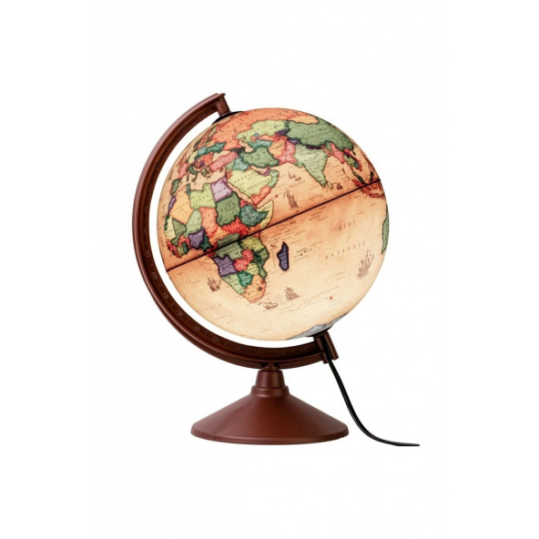 Işıklı Antik Küre / Dünya Küresi 30 Cm Eğitici Harita Gece Lambası Yüksek Kalite