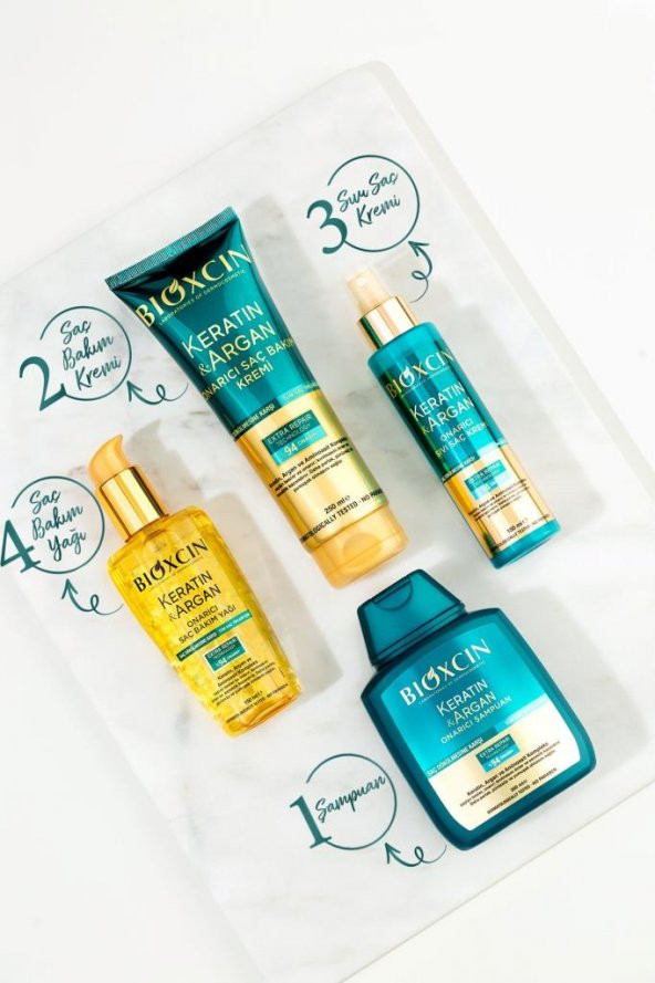 Bioxcin Keratin & Argan Onarıcı Şampuan 300 Ml - Yıpranmış Ve Hasar Görmüş Saçlar - 8