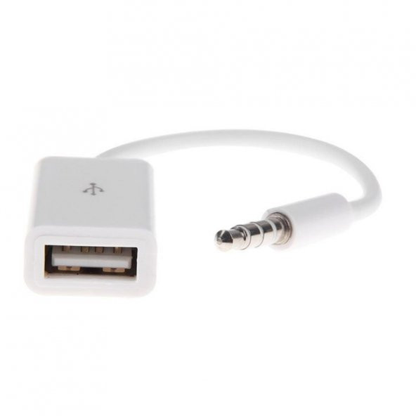 USB TO AUX KABLO STEREO DİŞİ SES 3.5MM MP3 PLAYER TELEFON OTG KULAKLIK - 2