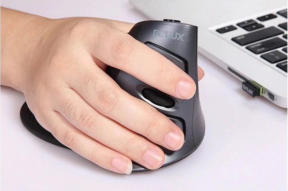 Delux M618GX Ergonomik Dikey 6 Tuşlu Kablosuz Optik Mouse - 2