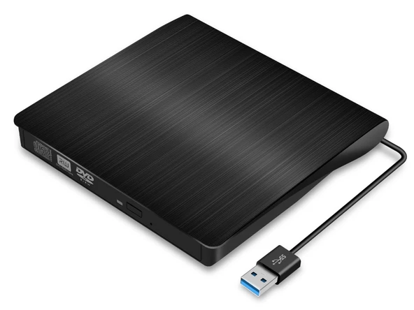 TriLine Harici DVD RW USB 3.0 Ultra İnce CD DVD Yazıcı Okuyucu - 2